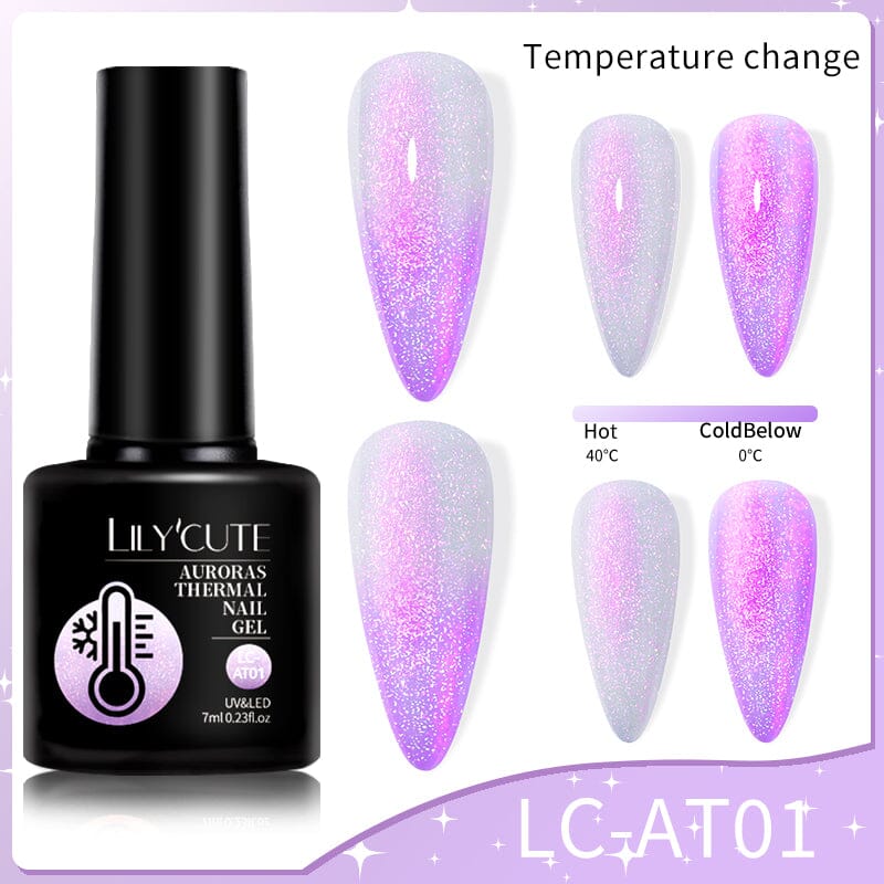 Auroras Thermal Nail Gel 7ml Gel Nail Polish LILYCUTE LC-AT01 