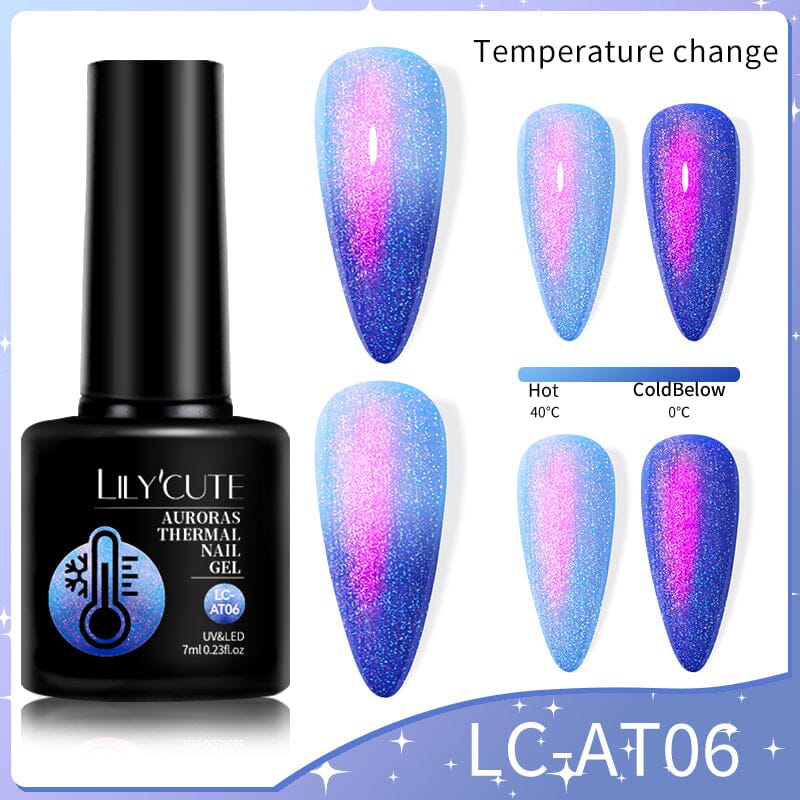 Auroras Thermal Nail Gel 7ml Gel Nail Polish LILYCUTE LC-AT06 