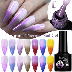 Auroras Thermal Nail Gel 7ml Gel Nail Polish LILYCUTE 