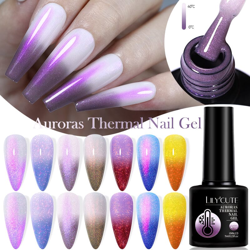 Auroras Thermal Nail Gel 7ml Gel Nail Polish LILYCUTE 