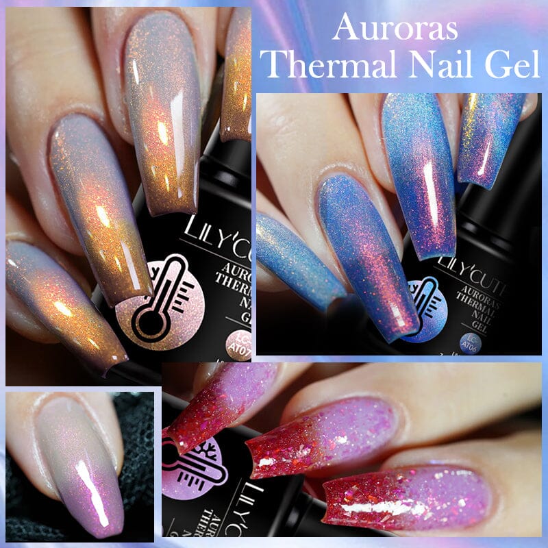 Auroras Thermal Nail Gel 7ml Gel Nail Polish LILYCUTE 