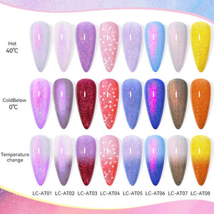 Auroras Thermal Nail Gel 7ml Gel Nail Polish LILYCUTE 