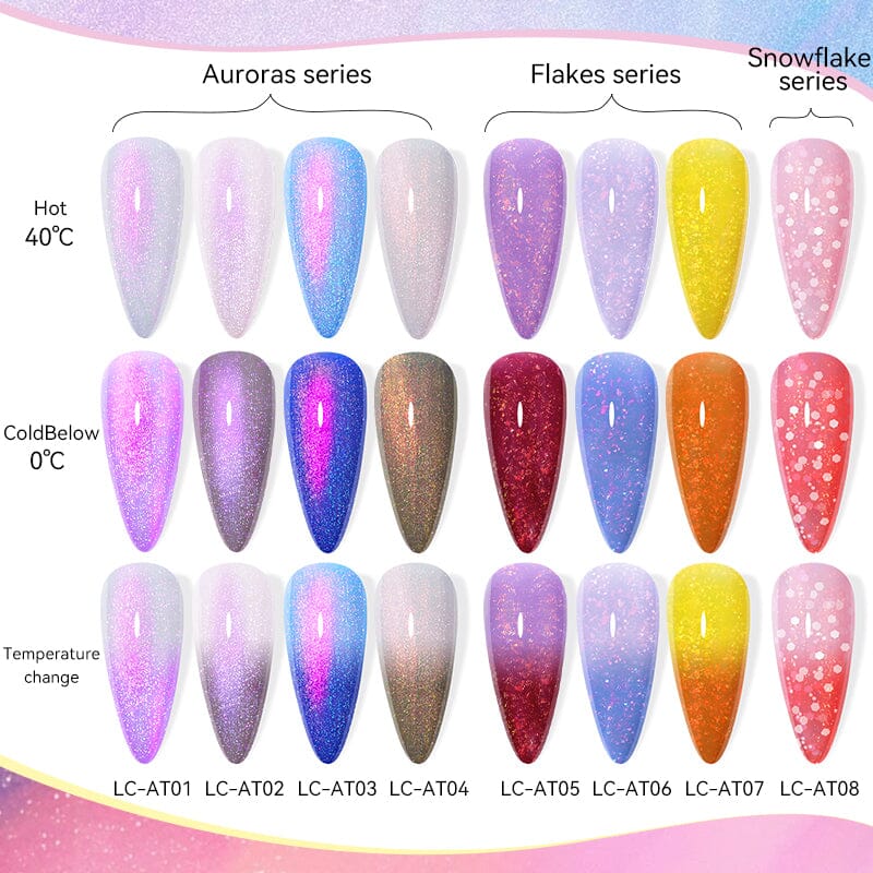 Auroras Thermal Nail Gel 7ml Gel Nail Polish LILYCUTE 