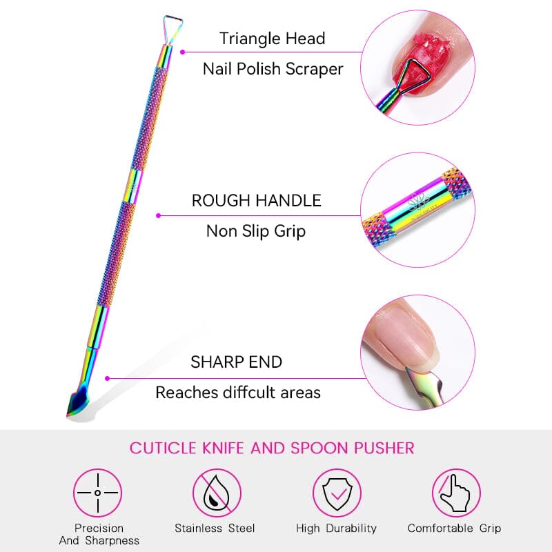 BORN PRETTY Stainless Steel Manicure Tools Tools & Accessories BORN PRETTY 