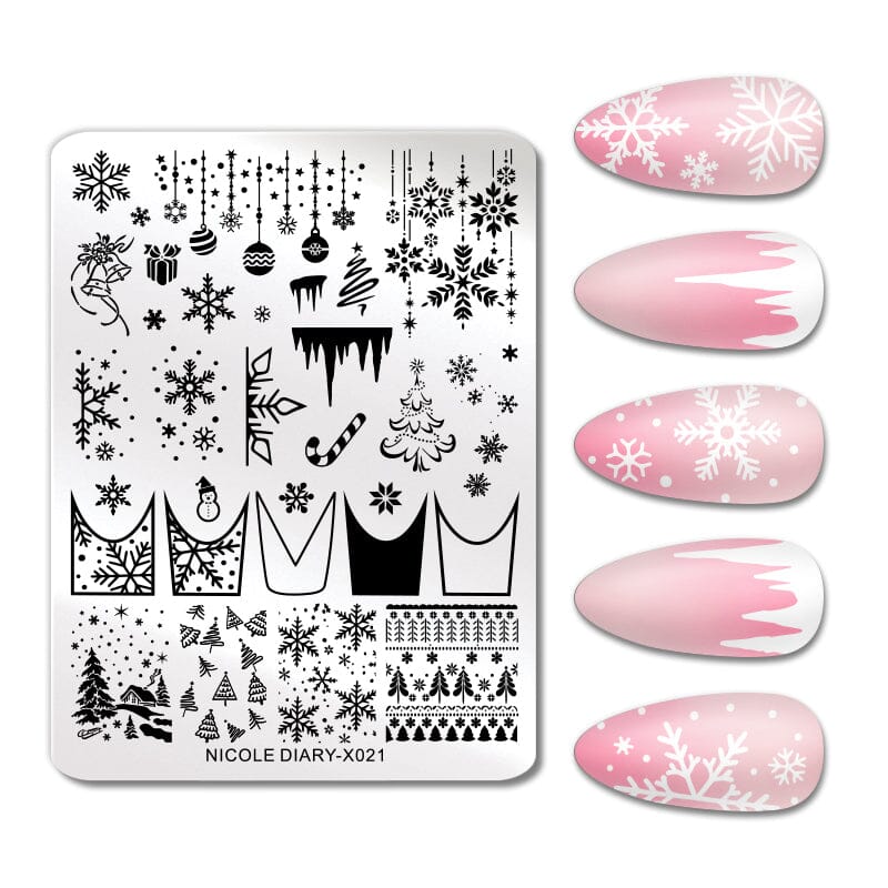 Stamping Plate X021 Christmas