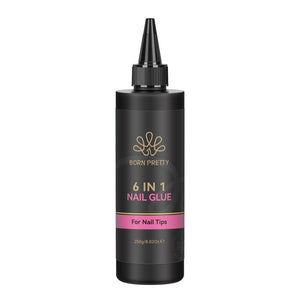 6 in 1 Nail Glue Gel Clear 250g Gel Nail Polish BORN PRETTY 