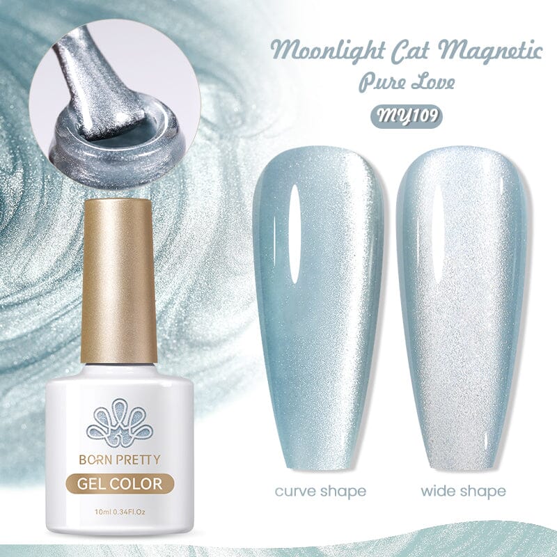 Moonlight Cat Magnetic Gel Polish MY109 Pure Love 10ml Gel Nail Polish BORN PRETTY 