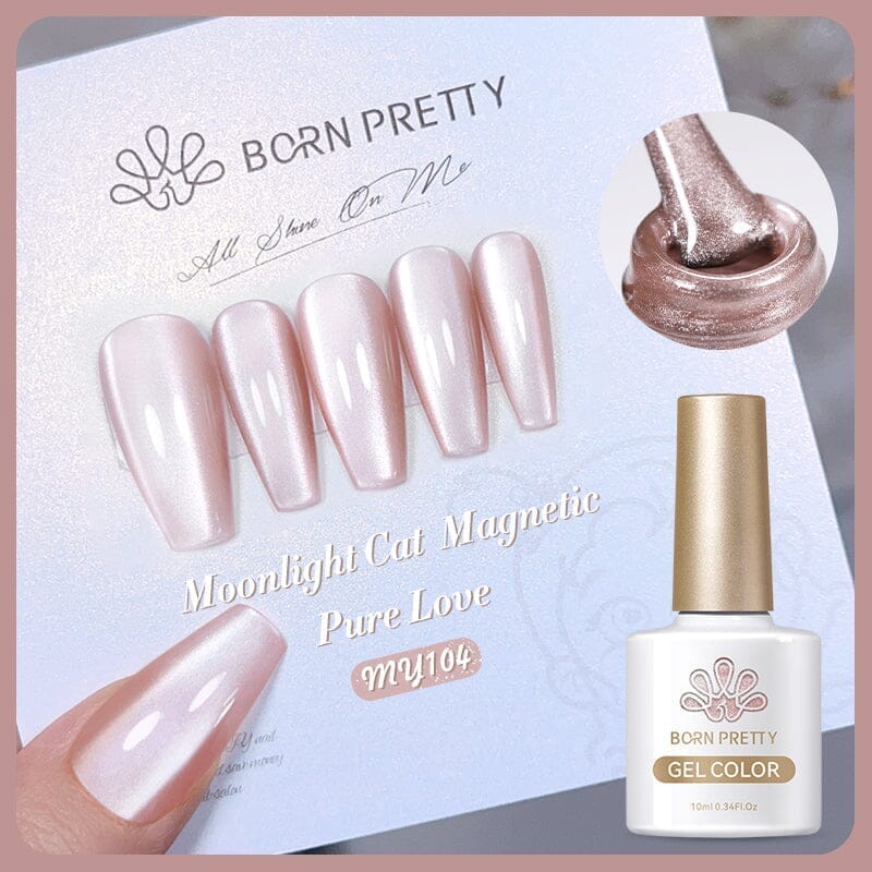 Moonlight Cat Magnetic Gel Polish MY104 Pure Love 10ml Gel Nail Polish BORN PRETTY 