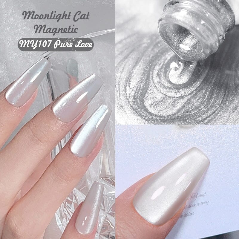 Moonlight Cat Magnetic Gel Polish MY107 Pure Love 10ml Gel Nail Polish BORN PRETTY 