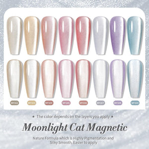 Moonlight Cat Magnetic Gel Polish Pure Love Series 10ml Gel Nail Polish BORN PRETTY 
