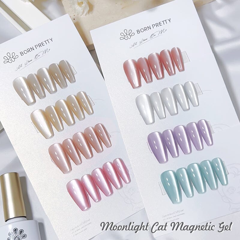 Moonlight Cat Magnetic Gel Polish Pure Love Series 10ml Gel Nail Polish BORN PRETTY 