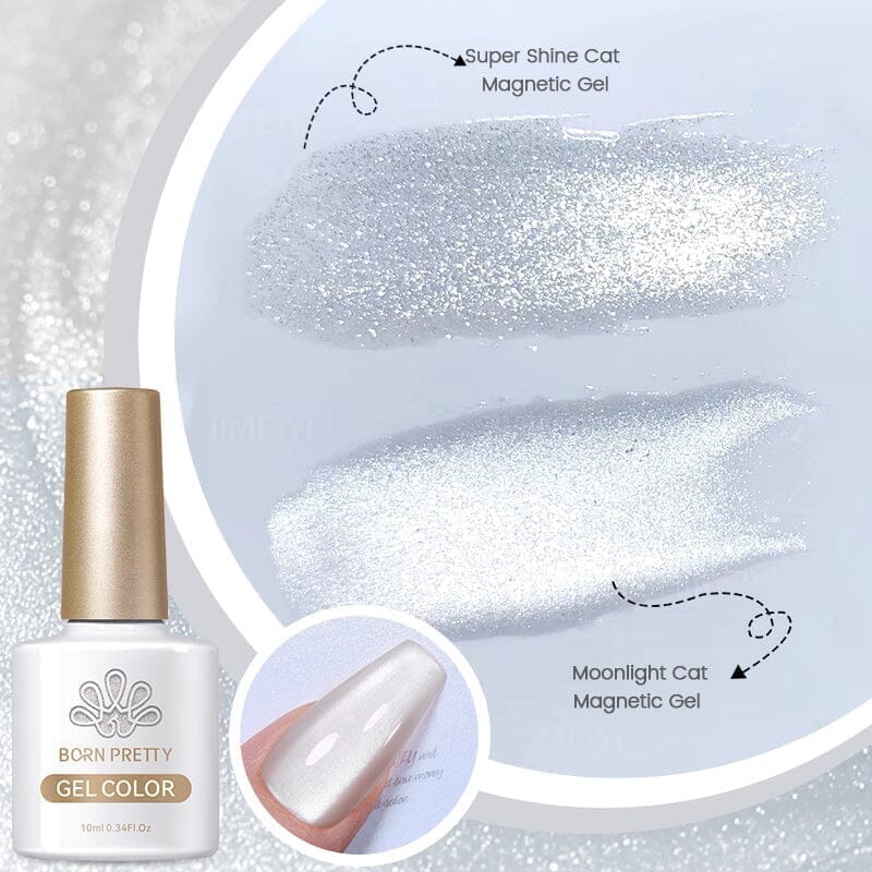 8 Colors Moonlight Cat Magnetic Gel Polish Pure Love Series 10ml Gel Nail Polish BORN PRETTY 