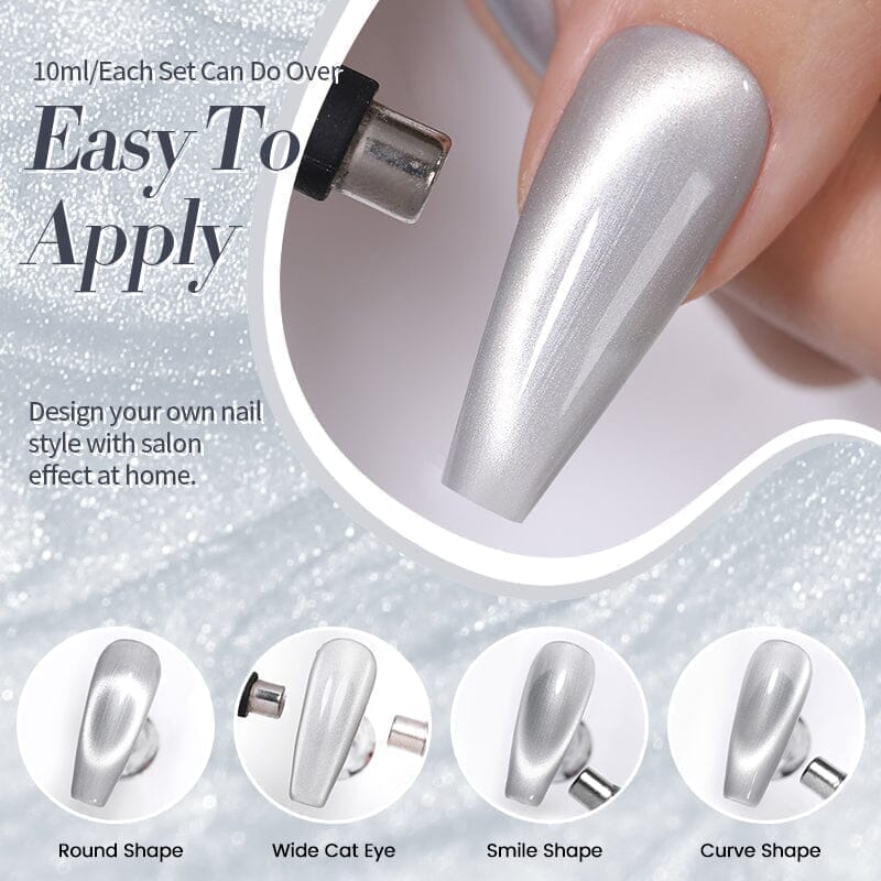 8 Colors Moonlight Cat Magnetic Gel Polish Pure Love Series 10ml Gel Nail Polish BORN PRETTY 