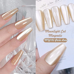 Moonlight Cat Magnetic Gel Polish MY102 Pure Love 10ml Gel Nail Polish BORN PRETTY 