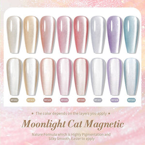 Moonlight Cat Magnetic Gel Polish MY102 Pure Love 10ml Gel Nail Polish BORN PRETTY 