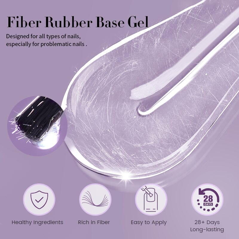 Fiber Rubber Base Gel 7ml Base & Top Coat UR SUGAR 