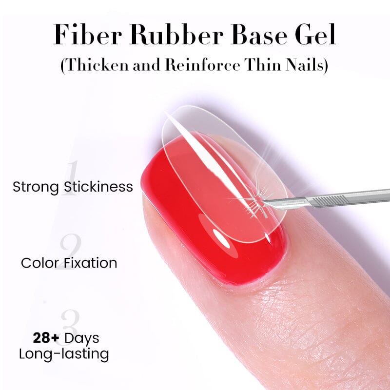 Fiber Rubber Base Gel 7ml Base & Top Coat UR SUGAR 