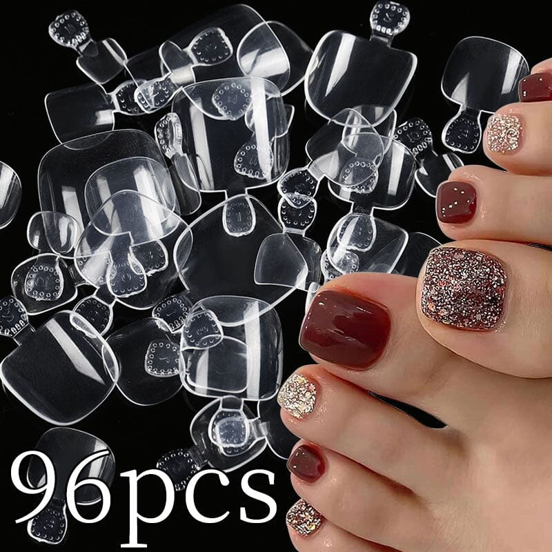 96pcs Transparent Toenail False Nail Tips Nail Tips No Brand 