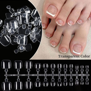 96pcs Transparent Toenail False Nail Tips Nail Tips No Brand 