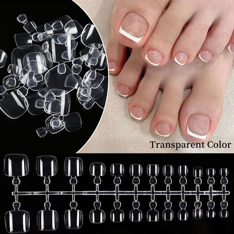 96pcs Transparent Toenail False Nail Tips Nail Tips No Brand 