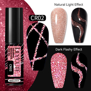 Colorful Reflective Line Gel 5ml Gel Nail Polish LILYCUTE CR02 
