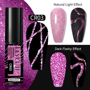 Colorful Reflective Line Gel 5ml Gel Nail Polish LILYCUTE CR03 