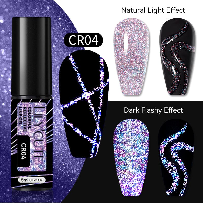 Colorful Reflective Line Gel 5ml Gel Nail Polish LILYCUTE CR04 