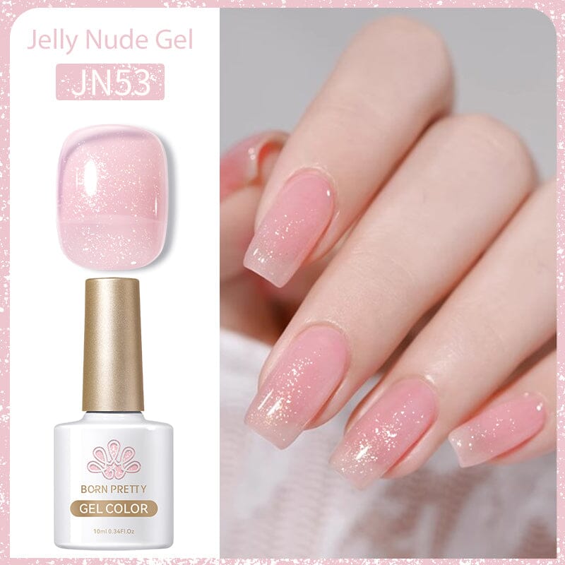 Pink Jelly Gel Polish JN53 10ml Gel Nail Polish BORN PRETTY 
