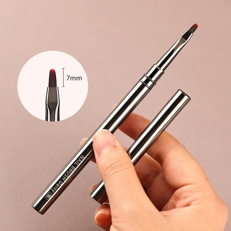 Gray Metal Handle Nail Brush Tools & Accessories No Brand 03 