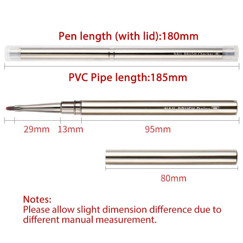 Gray Metal Handle Nail Brush Tools & Accessories No Brand 