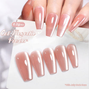 White Cat Magnetic Powder NDM007 Nail Art NICOLE DIARY 