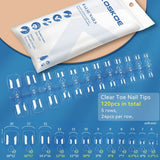 120pcs Toe Nail Tips Nail Tips KOSKOE Clear 