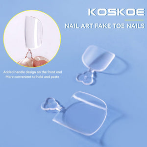120pcs Toe Nail Tips Nail Tips KOSKOE 