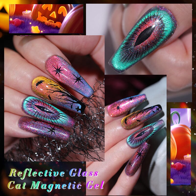 6 Colors Reflective Glass Cat Magnetic Gel Polish Set 10ml Sets & Kits BORN PRETTY 