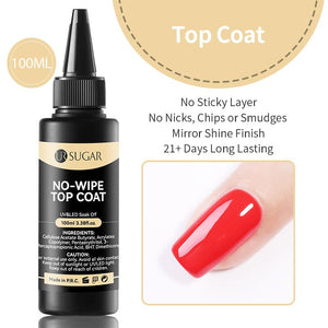 Base Top Function Gel 100ml Base & Top Coat UR SUGAR No Wipe Top Coat 