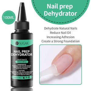 Base Top Function Gel 100ml Base & Top Coat UR SUGAR Nail Prep Dehydrator 