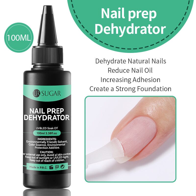 Base Top Function Gel 100ml Base & Top Coat UR SUGAR Nail Prep Dehydrator 