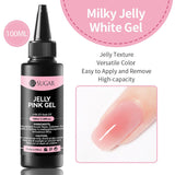 Base Top Function Gel 100ml Base & Top Coat UR SUGAR Jelly Pink Gel 