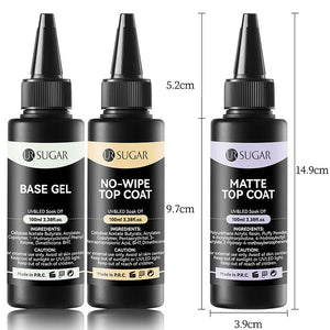 Base Top Function Gel 100ml Base & Top Coat UR SUGAR 