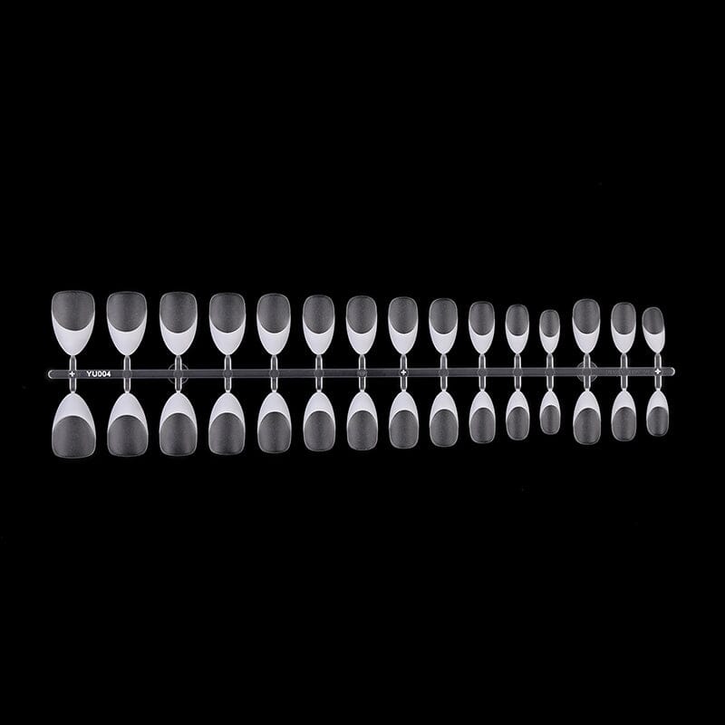 30pcs White French Short Almond Press on Nails Nail Tips No Brand 