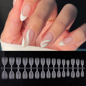 120pcs S-Coffin Matte False Nail Tips Nail Tips No Brand 