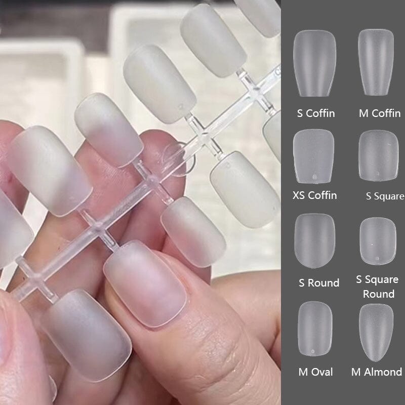 120pcs S-Coffin Matte False Nail Tips Nail Tips No Brand 