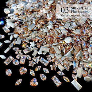 50pcs Zircon Nail Decoration Nail Decoration No Brand 