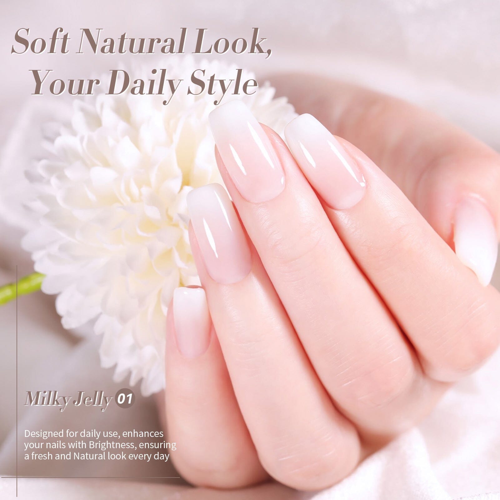 Milky Jelly Gel #01 15ml Gel Nail Polish BORN PRETTY 