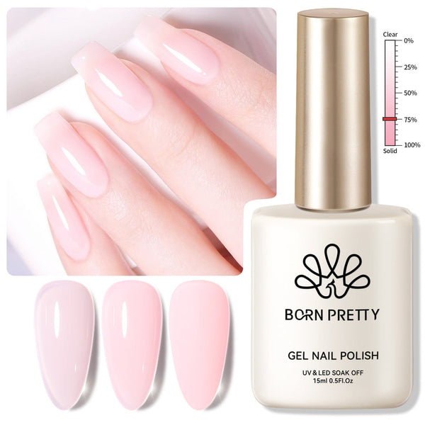 Hema-Free Milky Jelly Gel #03 15ml Gel Nail Polish BORN PRETTY 
