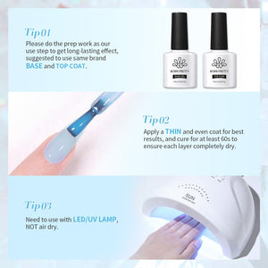 Blue Hema-Free Semi Jelly Gel Polish #11 15ml Gel Nail Polish BORN PRETTY 