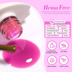 [US ONLY] Pink Hema-Free Ice Jelly Gel Polish #05 15ml Gel Nail Polish BORN PRETTY 