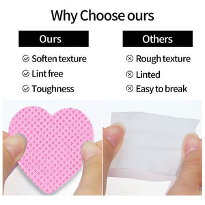 200pcs Pink Lint Free Nail Wipes Tools & Accessories No Brand 