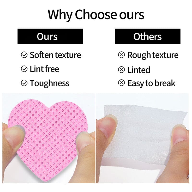 200pcs Pink Lint Free Nail Wipes Tools & Accessories No Brand 