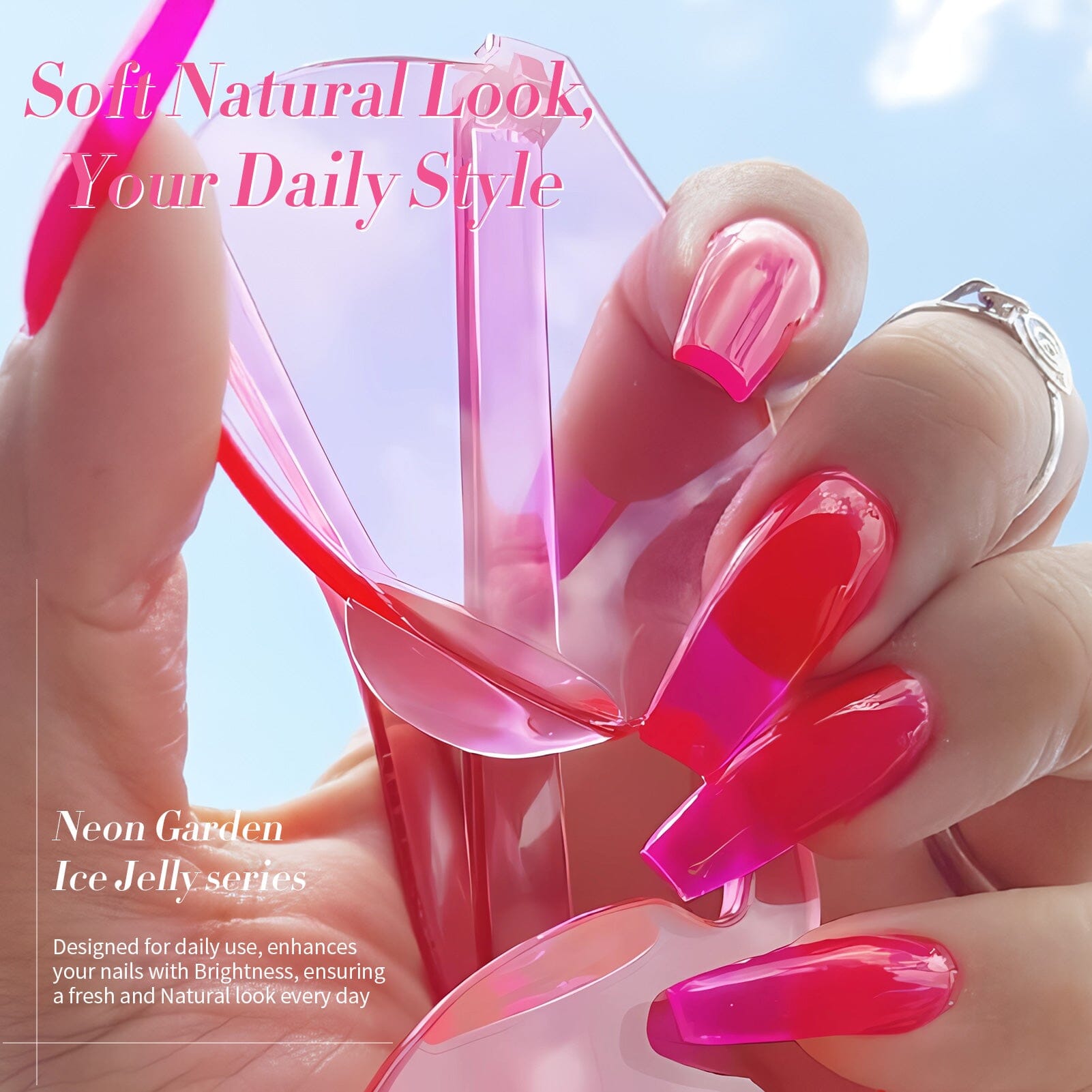 6 Colors Ice Jelly Gel Polish Set Neon Garden 7ml Gel Nail Polish BORN PRETTY 